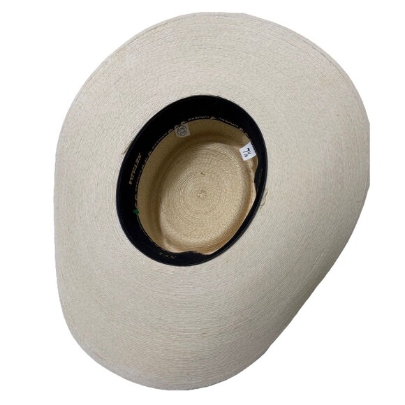 Atwood Nevada Palm Leaf  15x Long Oval  Size 7 1/8 Hat Natural Cowboy Rodeo GUC - Picture 7 of 16